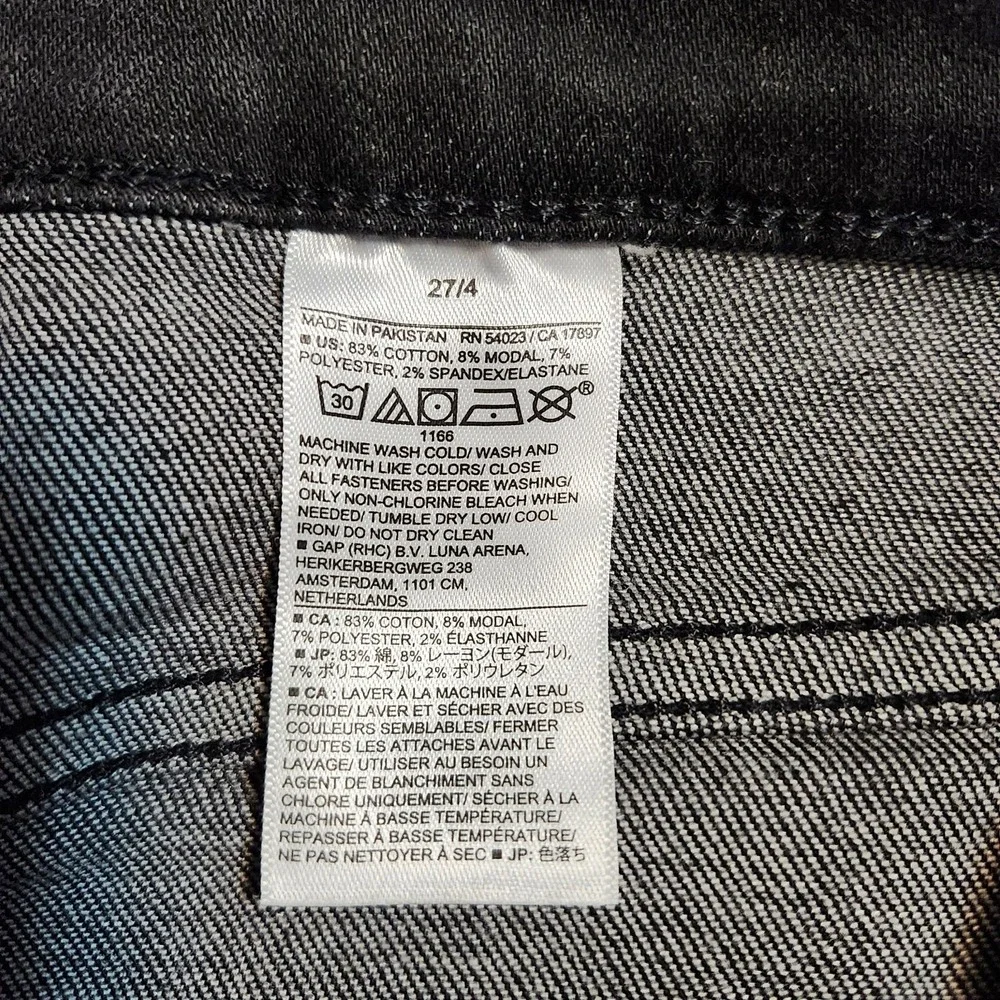 Banana Republic Women's Black Jeans Skinny Fit Dark Wash Size 27/4
